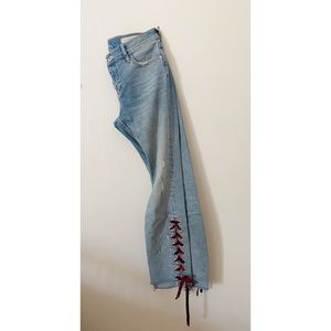 Pilcro denim with lace detailing.